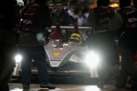 Frank Biela nyder roen på Le Mans - til tider en fordel...